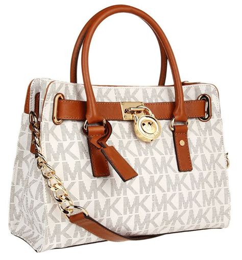 tan and white michael kors purse|genuine leather Michael Kors purses.